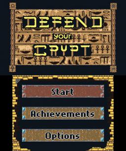 Defend your Crypt Title Screen